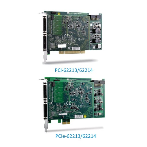 PCI/PCIe-62213/62214 16通道16位250kS/s高性价比高性能DAQ卡
