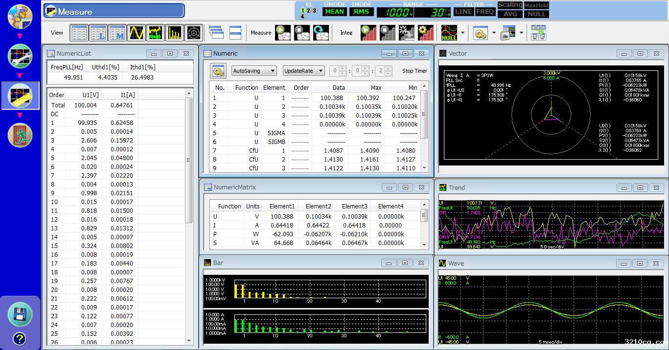 WT1800E WTViewerEfree Application Software
